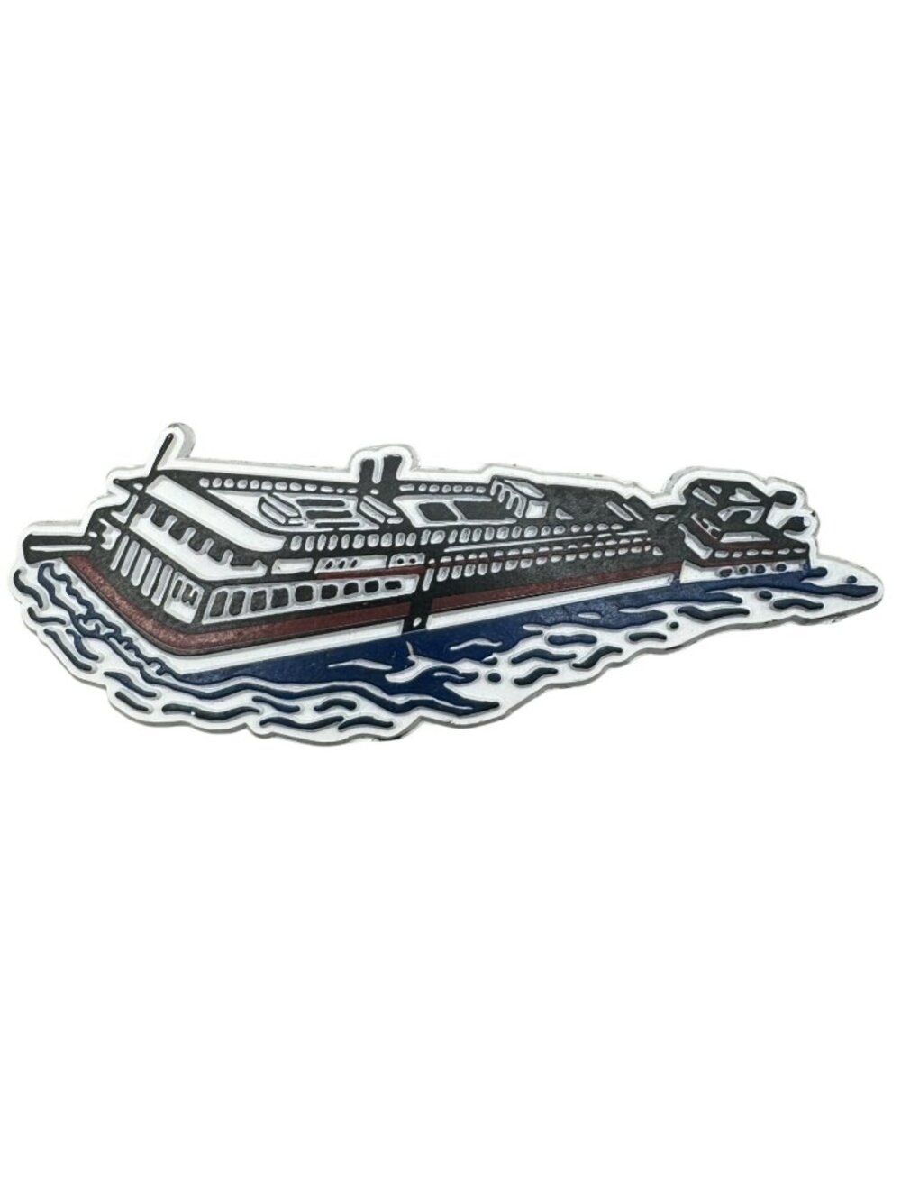 Cruise Ship Magnet Decorative Metal Souvenir 4.75" READ